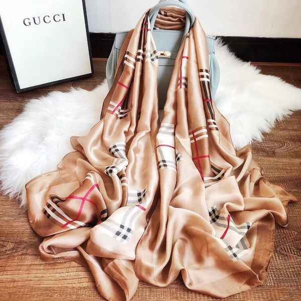 

fashion scarves for women print silk scarf female 180x90cm long shawl bandana for head large hijab scarfs for ladies 2019, Blue;gray