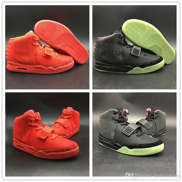 

Red 2 p nrg upper october ba ketball hoe kanye we t glow dark nrg ii men new fa hion athletic port neaker