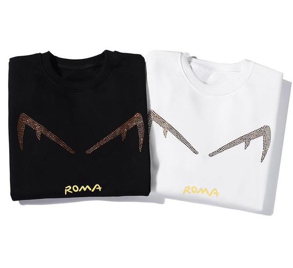 

wholesale men women sweatshirts luxury mens designer hoodies spring brand hoodies with letters casual mens 2 colors available, Black