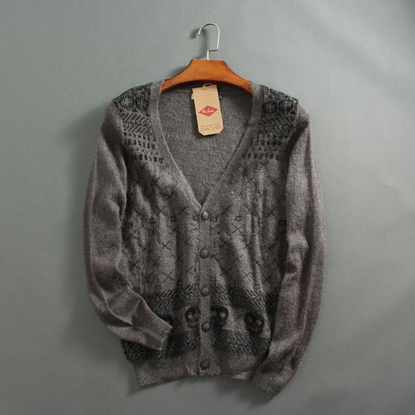 

cashmere sweater men brand clothing mens sweaters print hang pye casual shirt wool pullover men pull v-neck dress, White;black