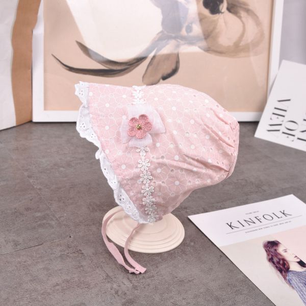 

newborn hat baby girl openwork lace princess hats korean version of spring and summer baby visor hat pgraphy props for, Yellow