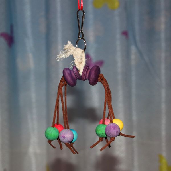 

parrot cowhide rope beads / toys , cage ornaments bird articles gnaw