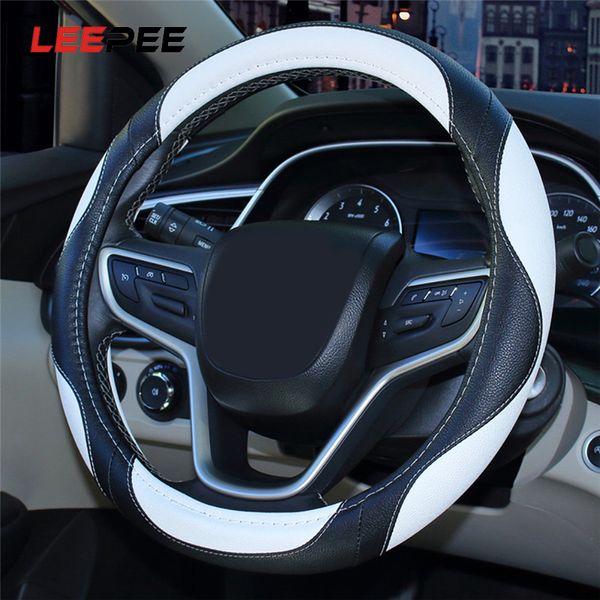 

leepee anti-slip universal suitable 38cm breathable car steering wheel cover auto steering- wheel cover