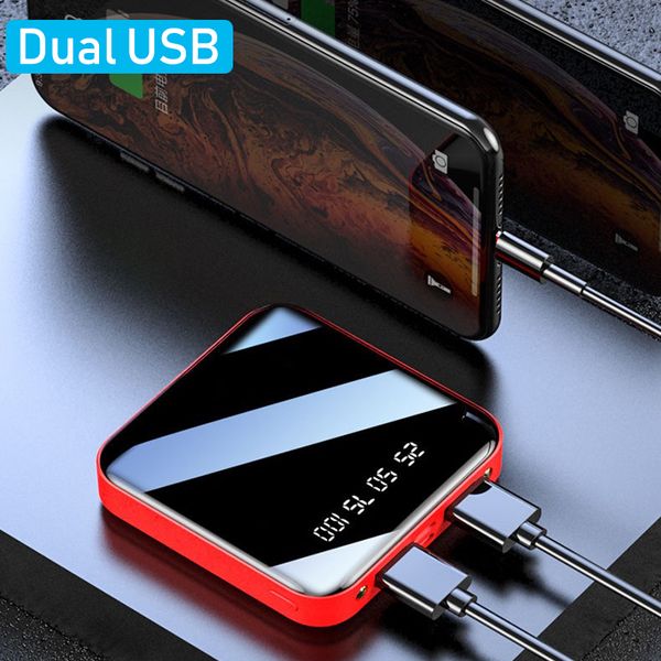 

power banks new arrivals dual port 2.1a 10000/20000mah portable usb packet mini powerbank charger cell phone power banks
