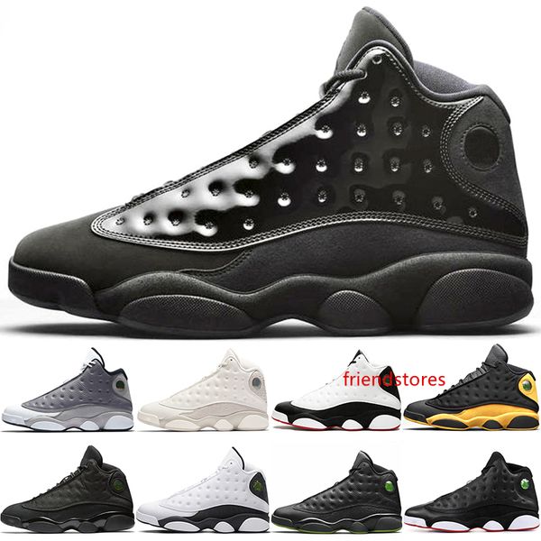

13s basketball shoes 13 men cap and gown atmosphere grey he got game black cat phantom bred mens trainer sports sneakers size 41-47