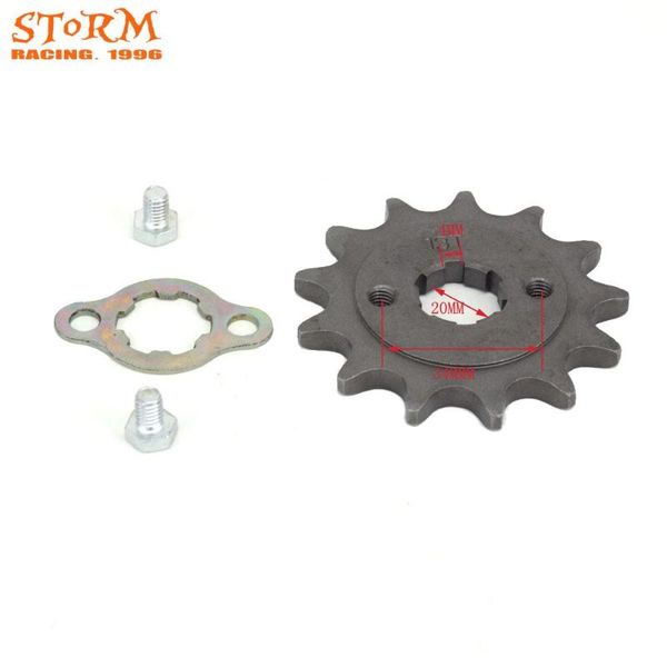 

520 20mm motorcycle steel 10 11 12 13 14 15 16 17 t front engine sprocket chain for buggys zongshen lifan loncin jialing