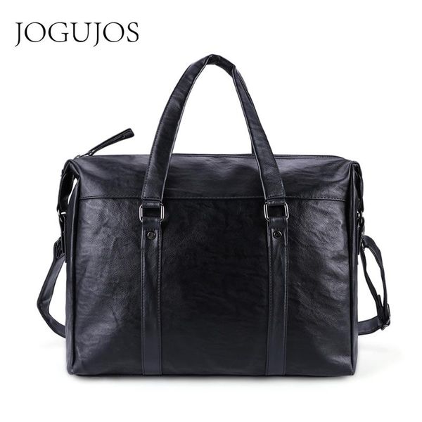 

jogujos business briefcase men shoulder messenger bag new pu leather men briefcases travel crossbody bag for women handbags