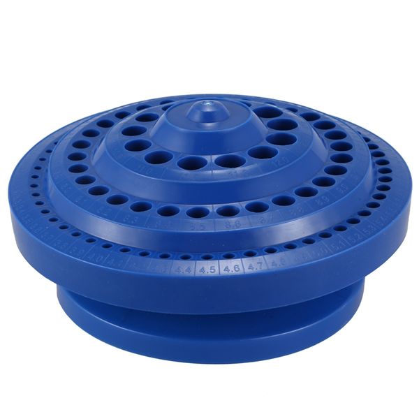 

promotion round shape plastic hard drill bit storage case - blue