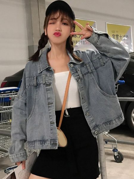 

women's clothing trend temperament spring and autumn korean style full turn-down collar sweet cardigan ladies, Black;brown