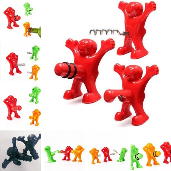 

360pcs/lot happy man open bottle opener on red wine ser /beer bottle opener bottle favors bar tools i516