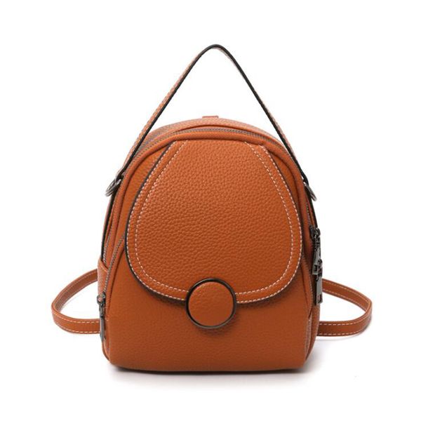 

2020 new fashion women leather backpack mini soft touch multi-function small backpack female ladies shoulder bag