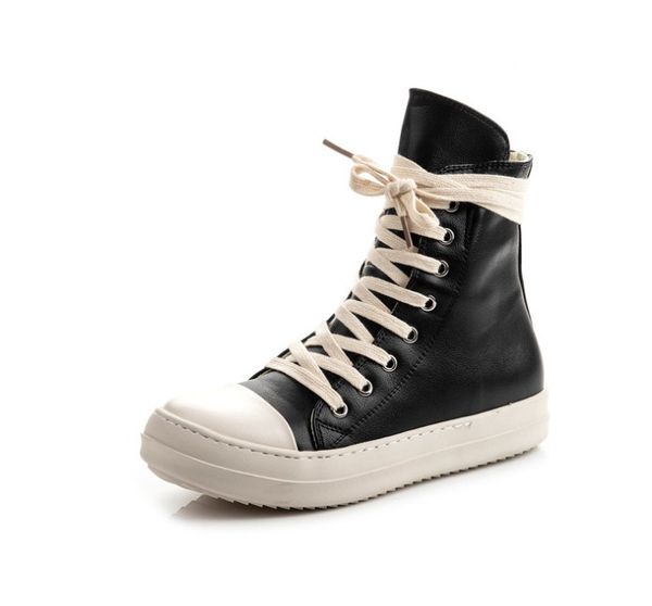 

new fashion women high sneakers casual shoes lovers tenis sapato masculino retro platform sneakers basket zipper shoes, Black