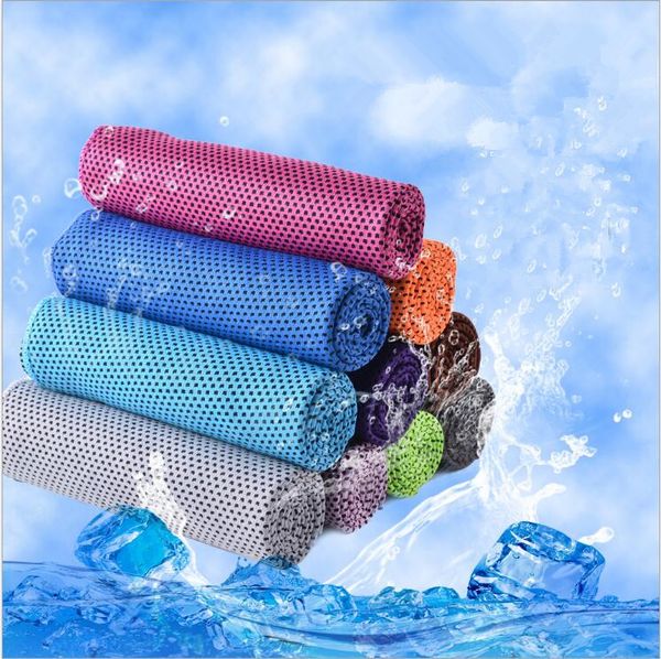 

magic ice towel 90*30 cm multifunctional cooling summer cold sports towels cool scarf ice belt bath supplies yz136