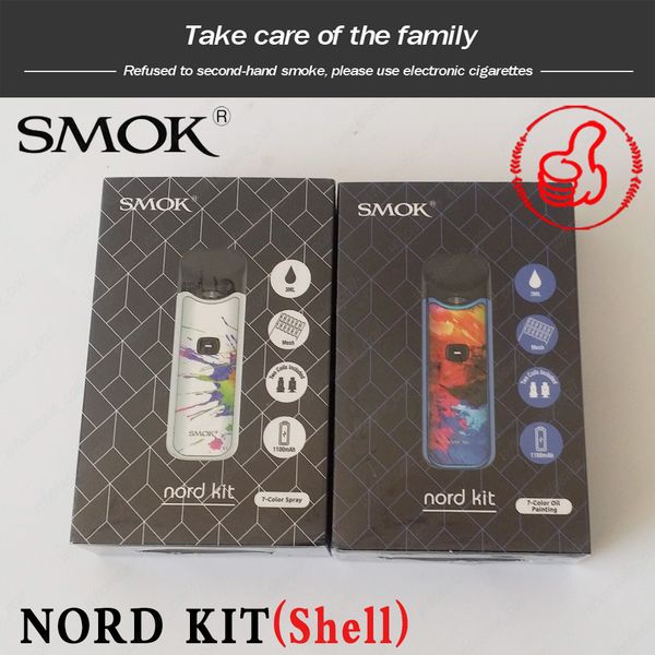 

100% Authentic SMOK Nord Kit Pod System Kits 1100mah with Fire Button Nord Cartridge 3ml Mesh & Regular Coils for Both Sub-ohm & MTL Resin