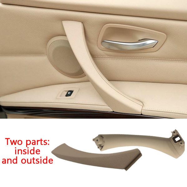 

car inner handle interior door panel pull trim cover gray beige black left right for 3 series e90 e91 316 318 320 325 328