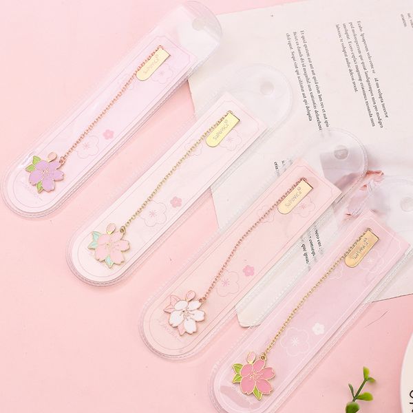 

cherry sakura pendant bookmark stationery school office supply escolar papelaria