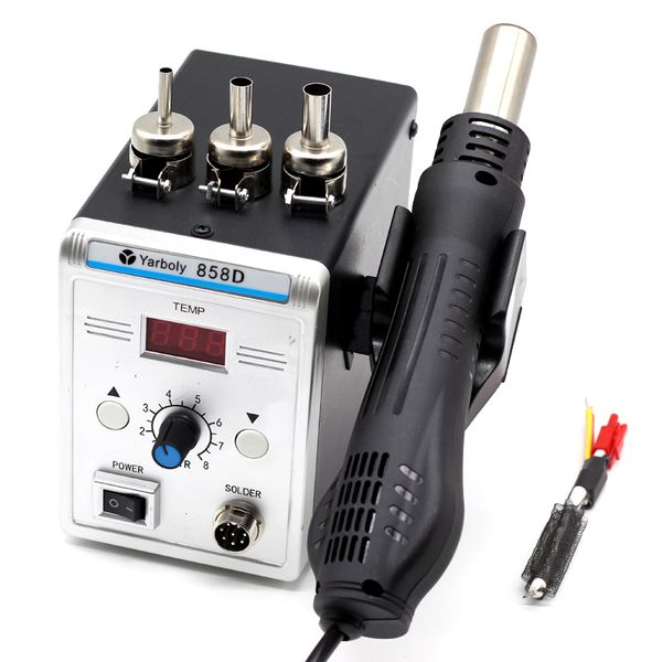 

858d air gun portable bga rework solder station air blower hair dryer soldering hairdryer 858 8858 8586 ceramic heater