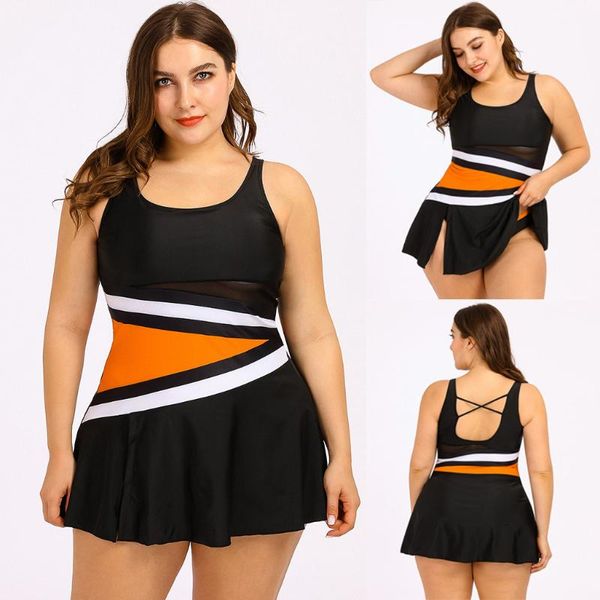 

women splice print push up tankini set two piece swimsuit plus size swimwear maternity swimwear swimming costume high quality, White