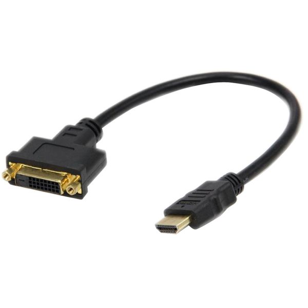 

hdmi f/male to dvi-i m/female converter pc hdtv display adapter cable 30cm