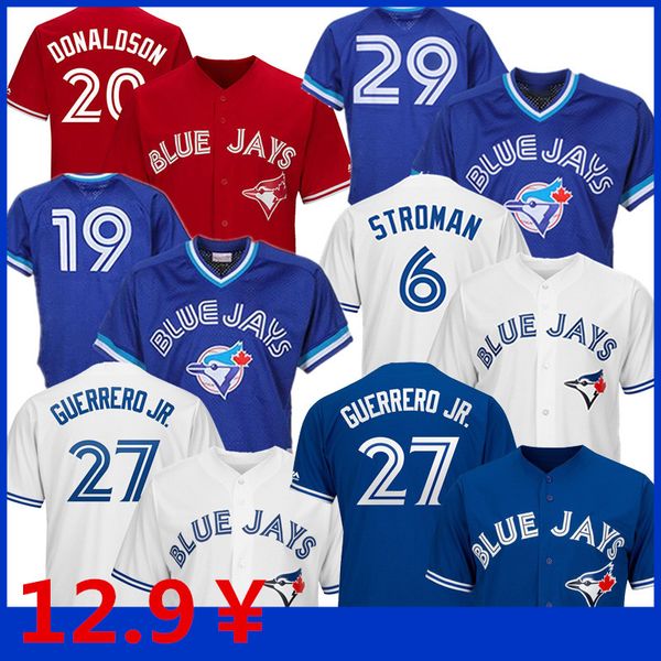 

Blue jay jer ey 27 vladimir guerrero jr 6 marcu troman 19 jo e bauti ta retro 29 joe carter 20 jo h donald on 12 roberto alomar ba eball