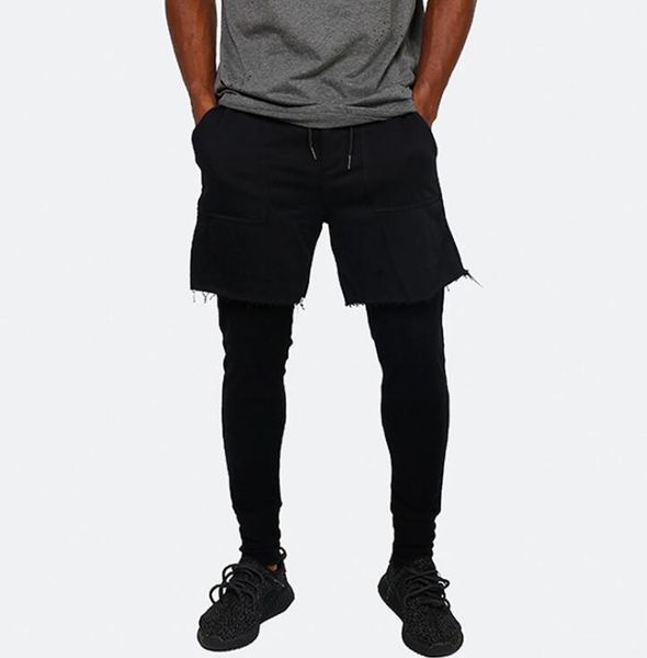 

men's fitness long pants workout casual sweatpants baggy jogger trousers fashion fitted bottoms streetwear gym pants hiphop, White;black