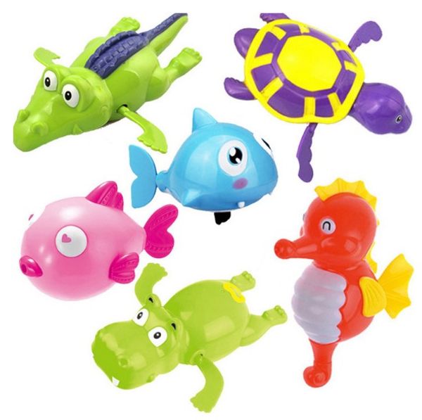 Kreative Kinder Uhrwerk Spielzeug Baby Baden Wasser Wind Up Bad Spielzeug Cartoon Schwimmen Schildkröte Kinder Pädagogisches Spielzeug