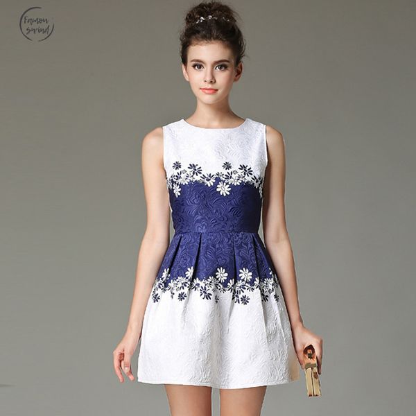 

women new above dress round neck printing sleeveless women dress party dresses large size knee mini dress designer clothes, Black;gray