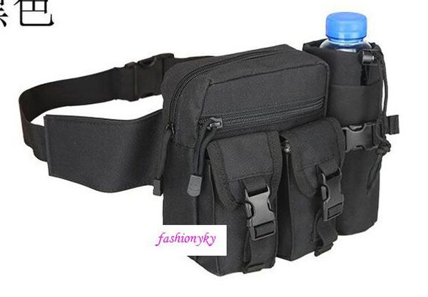 

new salemilitary fan tactical water bottle waist bag multi-functional outdoor sports kit men and women camouflage travel bag