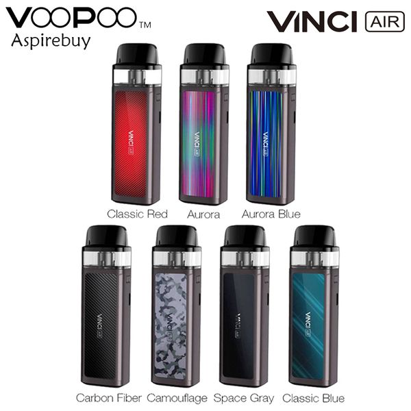 

VOOPOO VINCI AIR Kit 900mAh 4ML VINCI AIR Cartridge Pod PnP Coil Pnp VM4 R2 Coil Replacement VS VINCI X Pod Kit Authentic