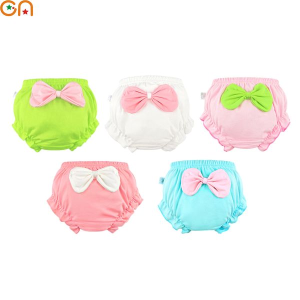 

3pcs/lot kids,baby 100%cotton underwear.girl,infant solid,bow,lace shorts panties,for children,newborns clothing gift cn
