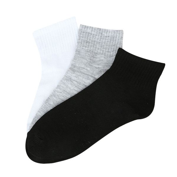 

6pcs=3pair solid men's socks invisible ankle socks men summer breathable thin boat size eur 39-43 male meias price, Black