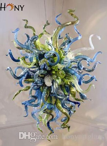 

ac led customized style modern borosilicate glass art murano glass chandelier sale