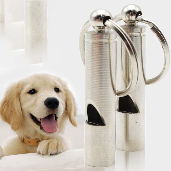 

puppies pet dog whistle ultrasonic flute sbarking ultrasonic sound repeller cat training keychain dog supplies