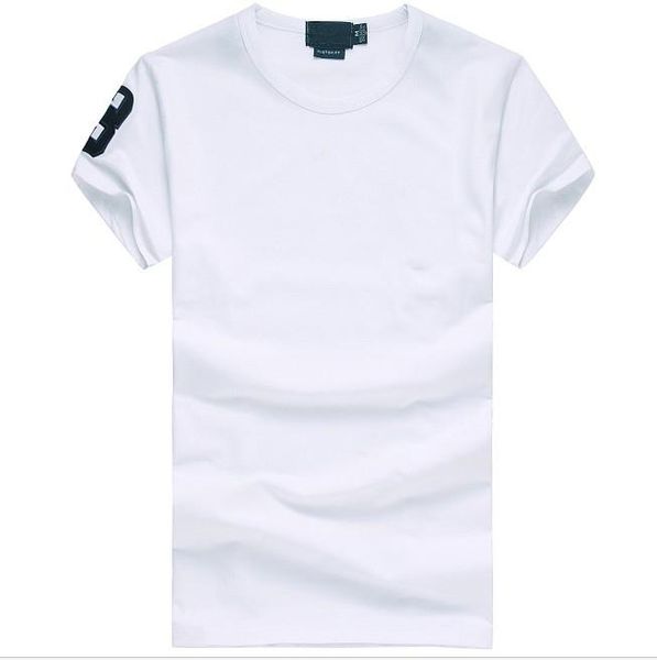 

2020 бесплатная доставка высокое качество хлопок новый короткий рукав t рубашка марка большой марка мужчины футболки свободного покроя стиль, White;black