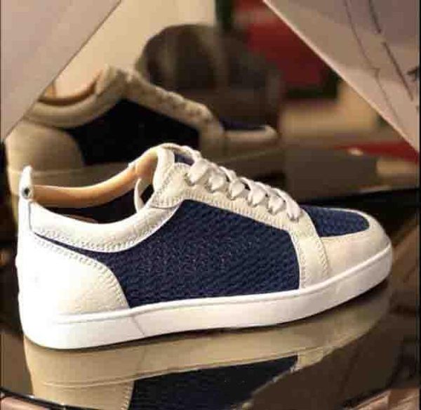 

high/low pik-bis spiked sneakers red bottom men's flat creative leather green black shoes,men party dress casual trainers