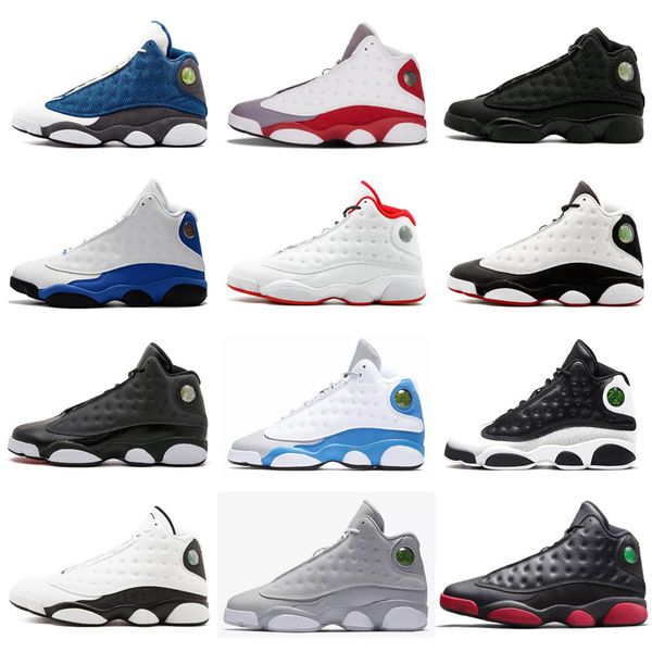 

13 xiii bred chicago flint atmosphere grey men women basketball shoes 13s he got game melo dmp hyper royal retro sneakers shoes
