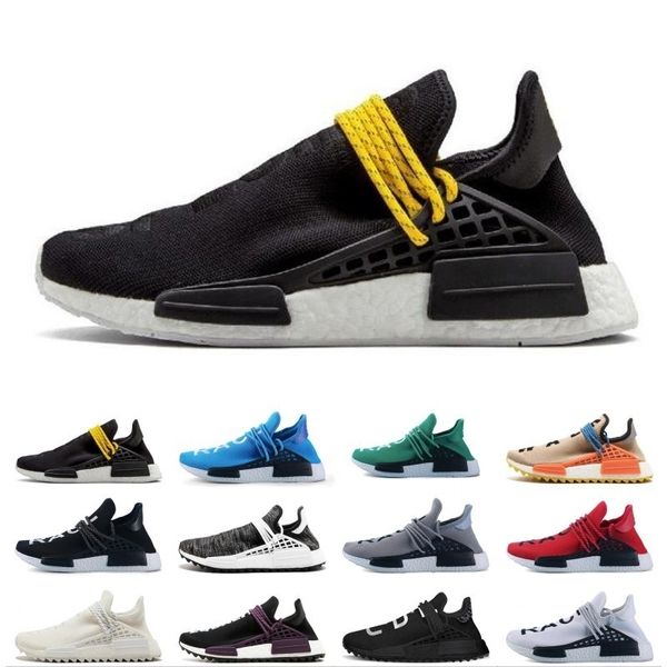 

2019 limited human race hu trail x pharrell williams nerd men running shoes white equality mens trainers for women sports sneaker
