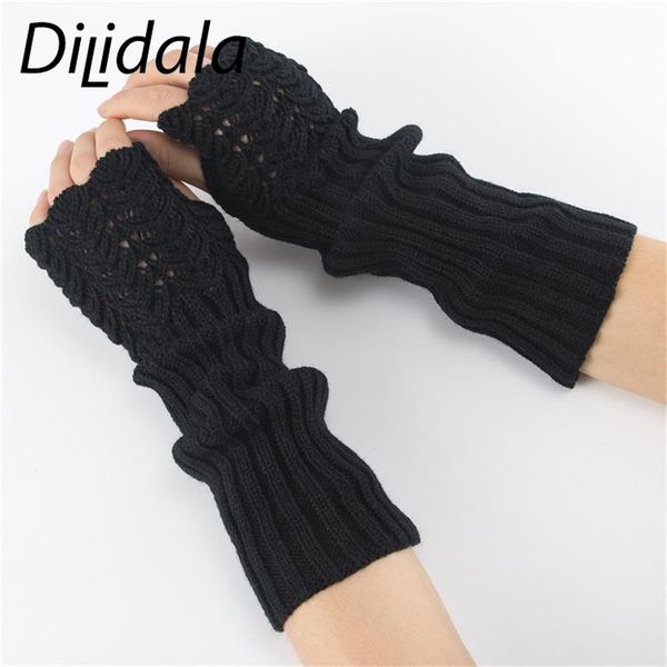 

dilidala 2019 new winter вязаные варежки весы шерсть линия теплый ladies arm наборы сплошные цвета высокого качества мода дамы перчатки, Blue;gray