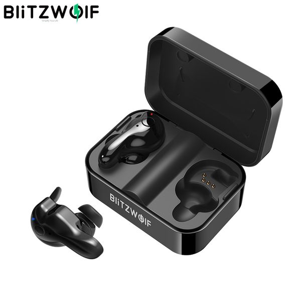 

blitzwolf bw-fye1 bluetooth v5.0 tws true wireless sport earphone tws earbuds hi-fi stereo dual microphone w/ charging box