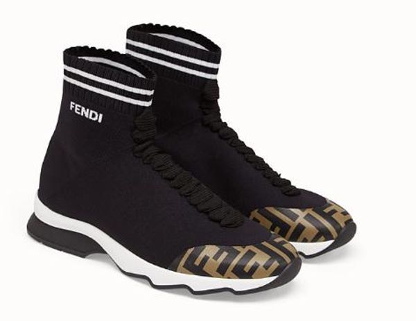 

2019 new de igner men ca ual ock hoe luxuriou brand ff high white black red blue yellow ela tic cloth neaker loafer 40 45