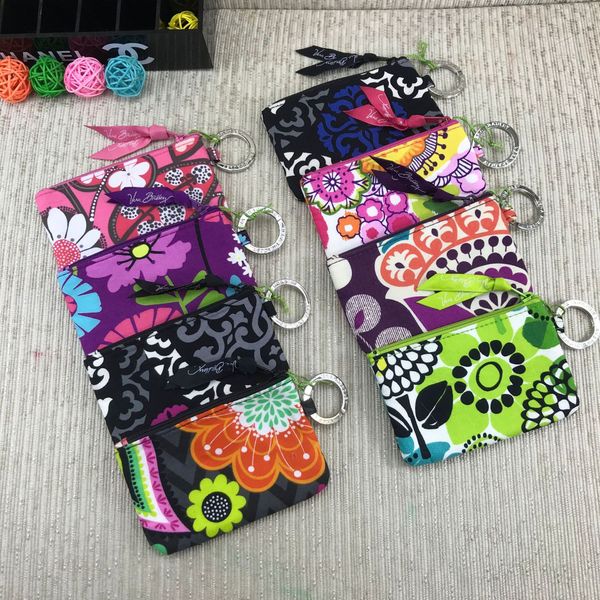 

new vb cotton zip case with lanyard id card holder credit card bus card case