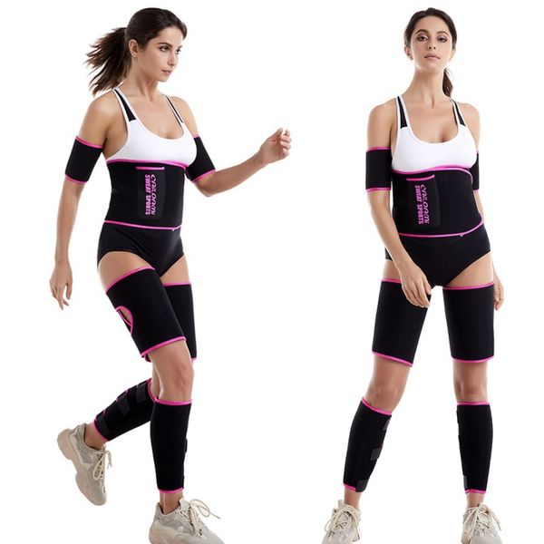 

waist arm trimmer belt weight loss sweat band wrap fat tummy stomach sauna sweat belt sport safe accessories, Black;gray