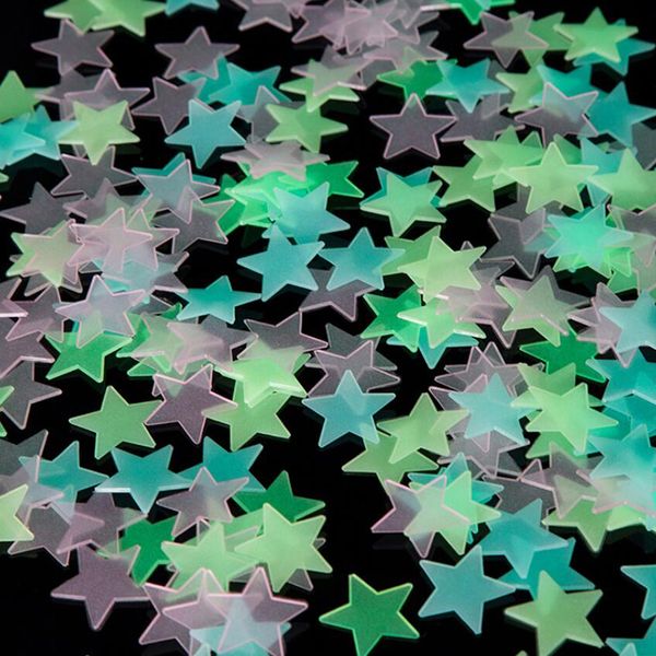

family 3d stars glow in the dark wall stickers luminous fluorescent wall stickers for kids baby room bedroom ceiling home decor designer