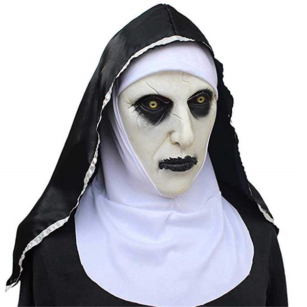 Máscara Halloween Horror assustador Cabeça completamente mascarar Cosplay máscara preta