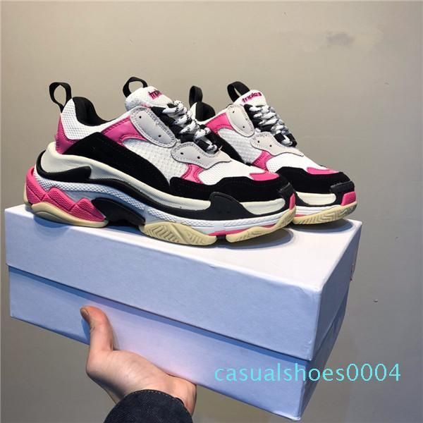 

fashion paris triple-s designer shoes low platform sneakers triple s mens casual women designer casual sports trainers chaussures ae04, Black