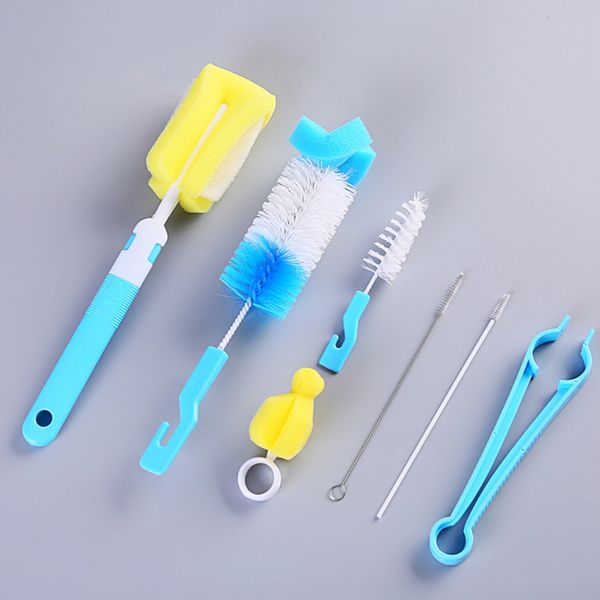 

portable for baby dummy nipple soft pacifier 7pcs / set multifunction cleaning