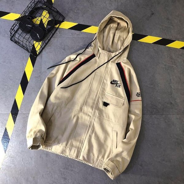 

mens jacket coat spring hooded mens jacket youth new casual windbreaker running training suit brand jacket, Black;brown