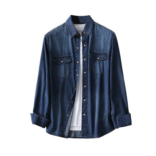 

stylish western cowboy shirts men solid soft 100% cotton denim shirt men long sleeve jeans shirt male wash 4xl, White;black