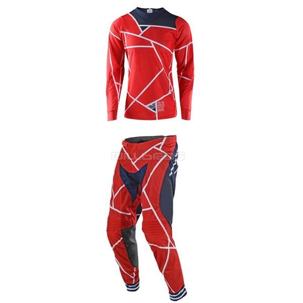 

motocross downhill bike off-road se air gear set jersey pants motorcycle gear set moto suit, Black