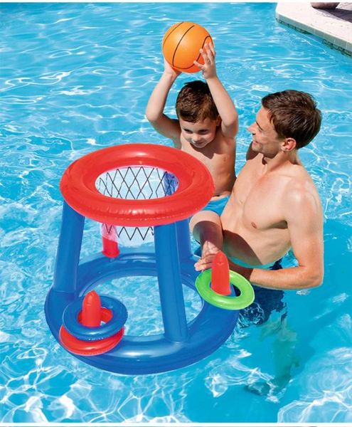 

inflatable swimming pool float toys football volleyball basketball parent children games swimming circle ring water mattress